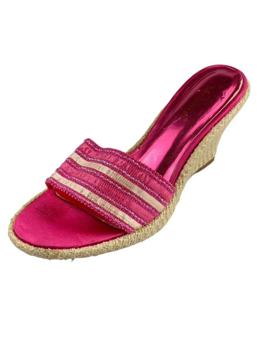Madeline Shoes Prudence Espadrille Platform Wedge Slide Sandals Women's 10M